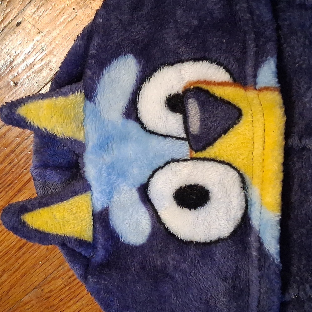 Bluey Pajama Robe -kids Blue and Yellow - Picture 3 of 5